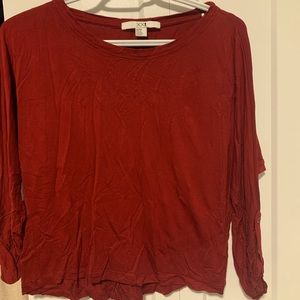 Medium red loose fit top